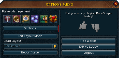 The in-game settings window open on the Gameplay tab